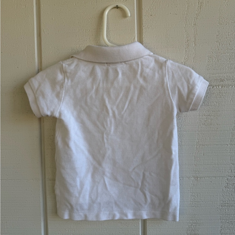 Ralph Lauren Baby White Polo Shirt Size 9M 100% Cotton - Picture 3 of 3